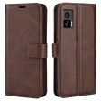 Wallet-style leather case for Motorola Edge 30 Neo - Brown For Sale