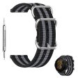 Breathable canvas adjustable watch strap for Suunto watch - Black   Grey on Sale