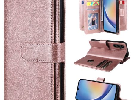 10-slot wallet case for Samsung Galaxy A34 5G - Rose Gold Online