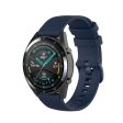 20mm Huawei Watch GT 3 (42mm)   GT 3 42mm silicone watch strap - Navy Blue Fashion