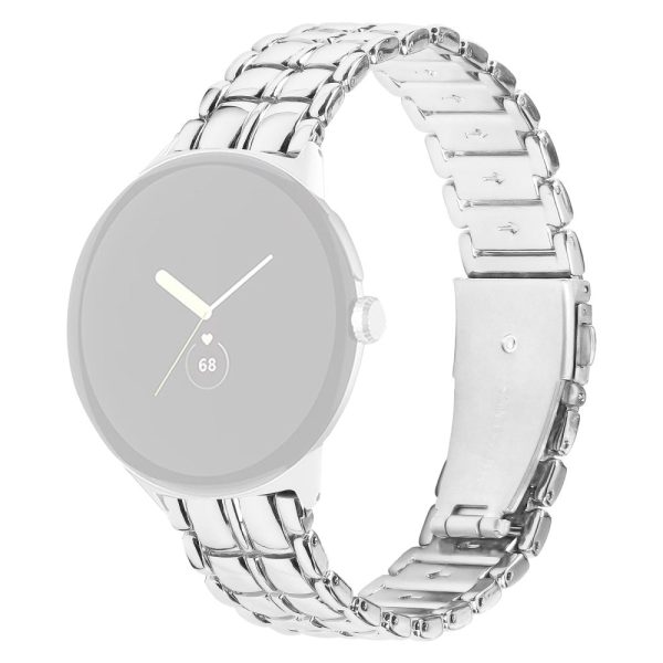 Google Pixel Watch   Watch 2 Alloy Wrist Band Replacement Watch Strap - Silver Supply