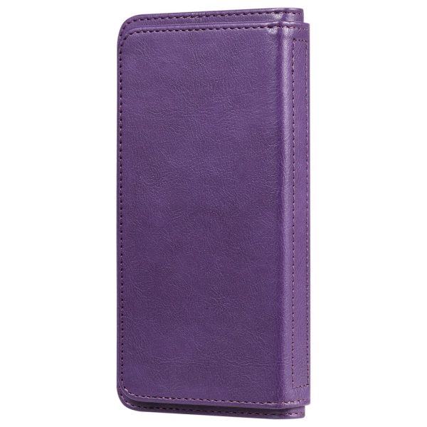 10-slot wallet case for Samsung Galaxy A34 5G - Purple For Sale