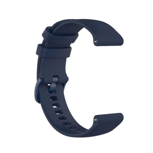 20mm Huawei Watch GT 3 (42mm)   GT 3 42mm silicone watch strap - Navy Blue Fashion