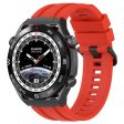 Watch Band for Huawei Watch Ultimate   Watch 3   Watch 3 Pro Silicone Replacement Band with Extension Strap - Red Online Sale