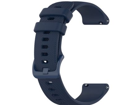 20mm Huawei Watch GT 3 (42mm)   GT 3 42mm silicone watch strap - Navy Blue Fashion