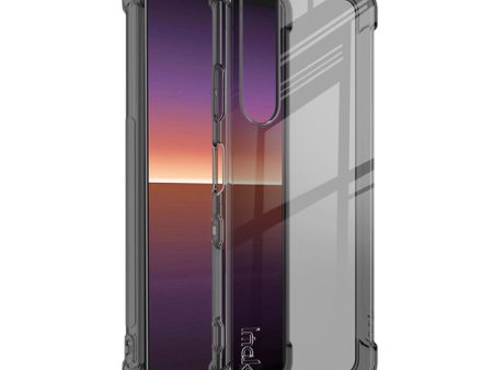 IMAK Airbag Cover for Sony Xperia 1 III - Transparent Black For Discount