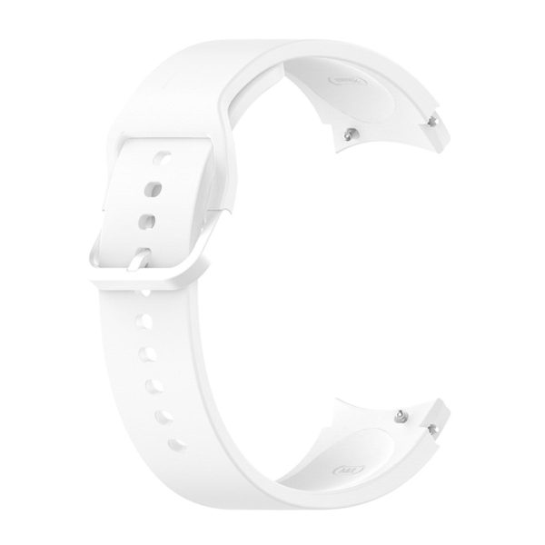 20mm silicone watch strap with color buckle for Samsung Watch - White Fashion