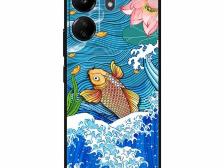 Imagine Xiaomi Redmi 13C   Xiaomi Poco C65 cover - Golden Carp Surfing Sale