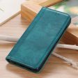 Genuine leather case with magnetic closure for Xiaomi Redmi 10C - Green Cheap