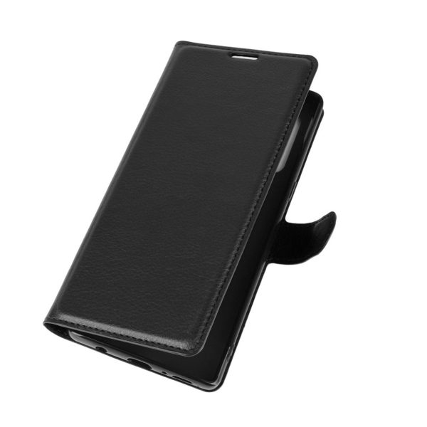 Classic LG Velvet flip case - Black For Sale