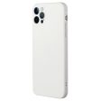 Beveled anti-drop rubberized cover for iPhone 15 Pro Max - White For Cheap