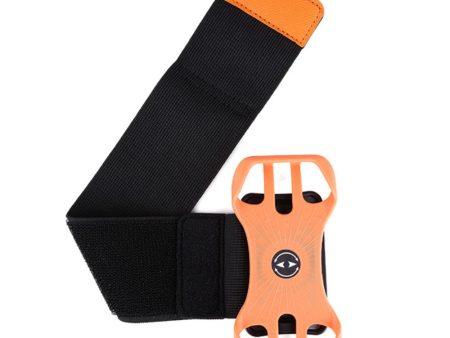 360° Rotatable Detachable Phone Holder Armband for 4.5-7.0 inch Mobile Phones - Orange For Sale