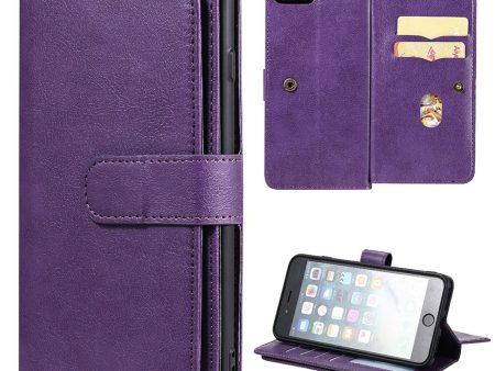 10-slot wallet case for iPhone 8 Plus   7 Plus   6 Plus - Purple Online Sale