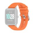 19mm Universal silicone cross stripe style watch strap - Orange Sale