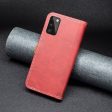 BINFEN two-color leather case for Samsung Galaxy A41 - Red Supply