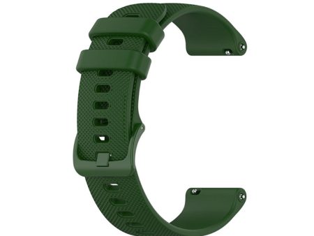 20mm Huawei Watch GT 3 (42mm)   GT 3 42mm silicone watch strap - Army Green Fashion