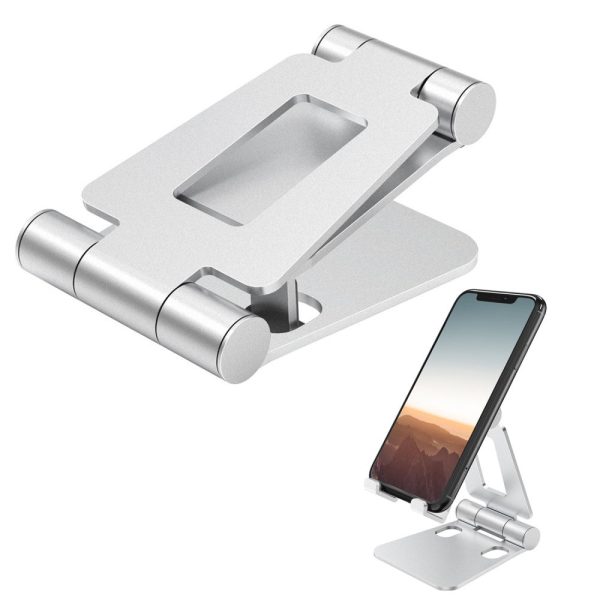 Universal aluminum alloy desktop mount bracket - Silver Cheap