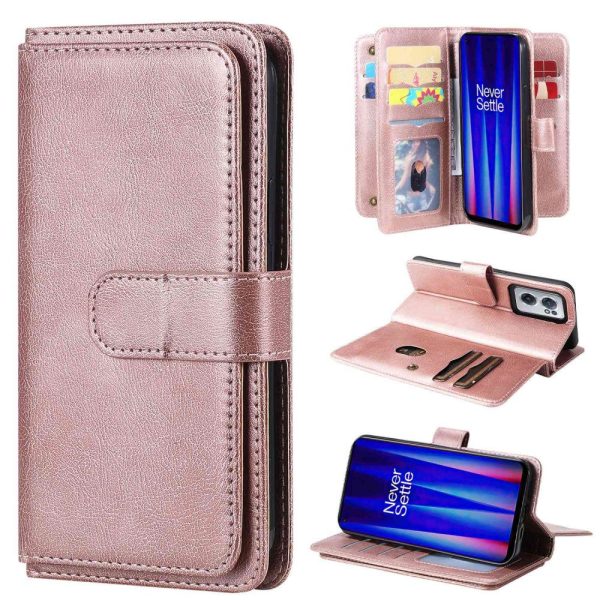 10-slot wallet case for OnePlus Nord CE 2 5G - Rose Gold Supply