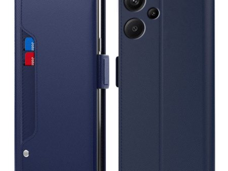 Xiaomi Redmi Note 13 Pro Plus phone case with make-up mirror and slick design - Blue Online now