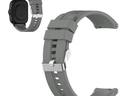 20mm silicone watchband for Amazfit GTS devices - Grey For Cheap