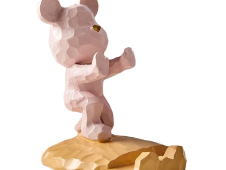 Universal cute bear style desktop phone and tablet holder - Pink   Yellow For Cheap