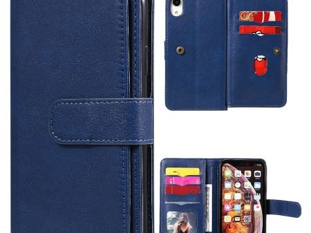 10-slot wallet case for iPhone Xr - Dark Blue Online