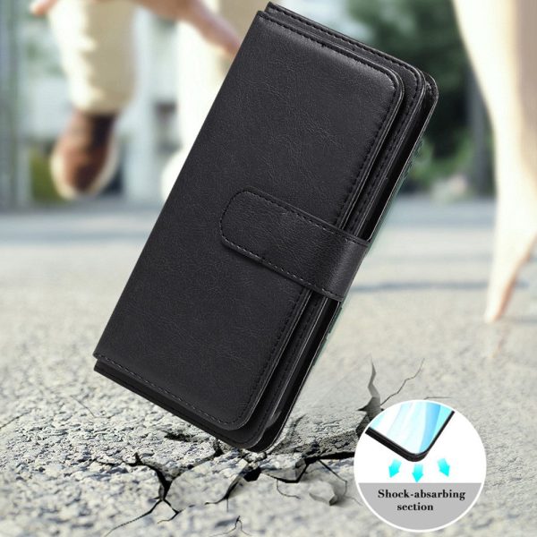 10-slot wallet case for iPhone 15 Pro - Black Online Sale