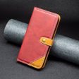 BINFEN two-color leather case for Samsung Galaxy A41 - Red Supply