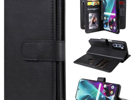 10-slot wallet case for Motorola Moto G200 5G   Edge S30 - Black Online now