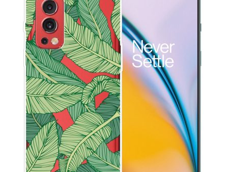 Deco OnePlus Nord 2 5G case - Green Leafs For Cheap