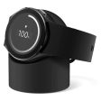 Silicone charger and stand for smartwatch - Black Cheap