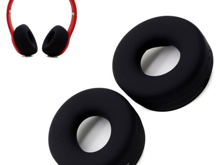 1 Pair Beats Solo 2   3 silicone ear pad cushion - Black For Cheap