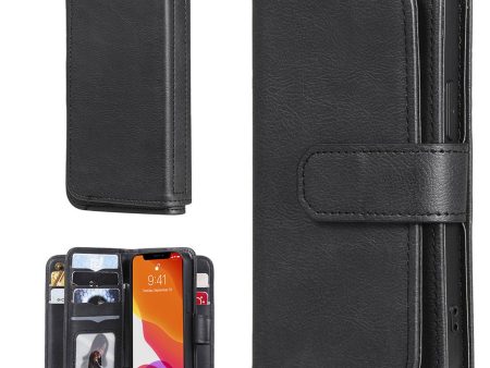 10-slot wallet case for iPhone 13 Mini - Black For Discount