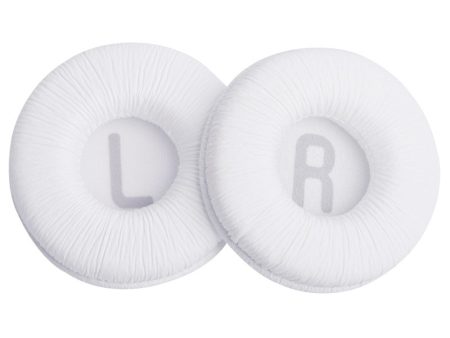 1 Pair Jabra Revo wrinkled leather earpads - White Fashion