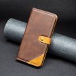 BINFEN two-color leather case for iPhone Xr - Coffee Online Hot Sale