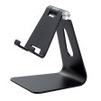 Universal aluminum small size desktop phone and tablet holder - Black Cheap