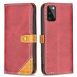 BINFEN two-color leather case for Samsung Galaxy A41 - Red Supply