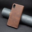 BINFEN two-color leather case for iPhone Xr - Coffee Online Hot Sale