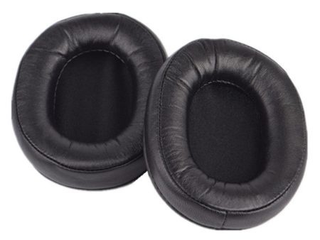 1 Pair Audio-Technica ATH-M50X   MSR7   M40   M20 leather ear cushions - Black Discount