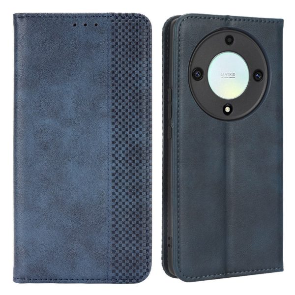 Bofink Vintage Honor Magic5 Lite   X9a   X40 leather case - Blue Hot on Sale