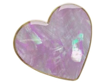 Universal fashionable heart shaped phone holder - Purple Scallops Discount