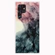 Marble Samsung Galaxy S22 Ultra case - Rose and Greyish Blue Clouds Online