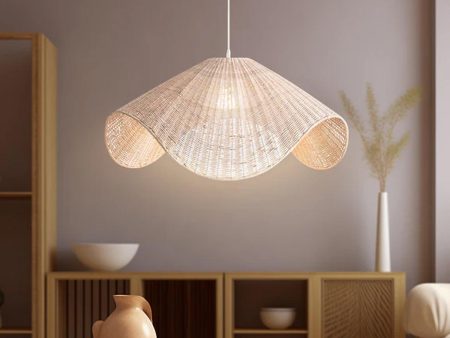 Josephine Rattan Pendant Light - Brown, Natural or White, PL0059 Online now