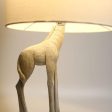 Emilia Giraffe Table Lamp - White, Fabric Shade, 470mm High, PL0066 Online Hot Sale