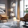 Hazel Chrome & Crystal Table Lamp - 600mm High, PL0074 on Sale