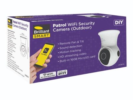 Patrol Smart WiFi Pan and Tilt Camera in White Sale