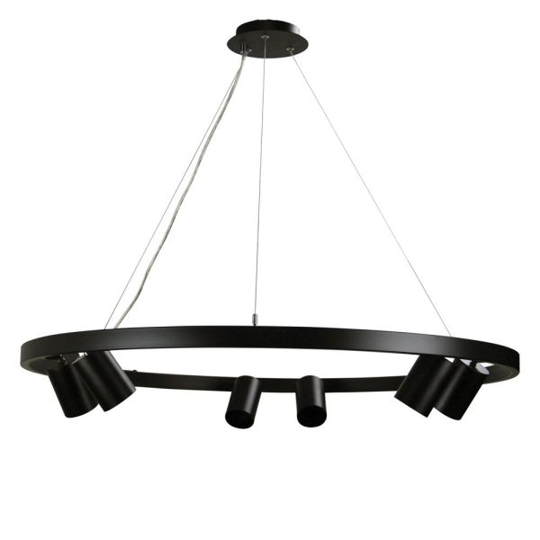 Pano Pendant Light 6Lt in Black Sale