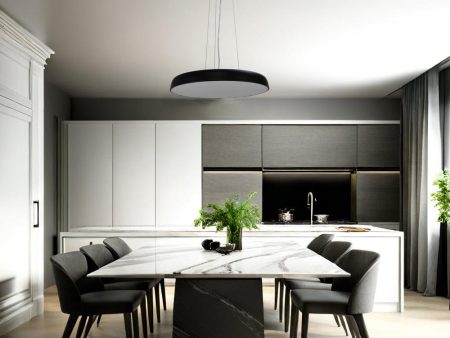 Madison.56 LED Pendant Light CCT 36w in Black or White Discount