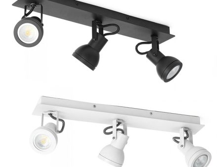 Reagan Bar Spotlight Triple in Black or White on Sale