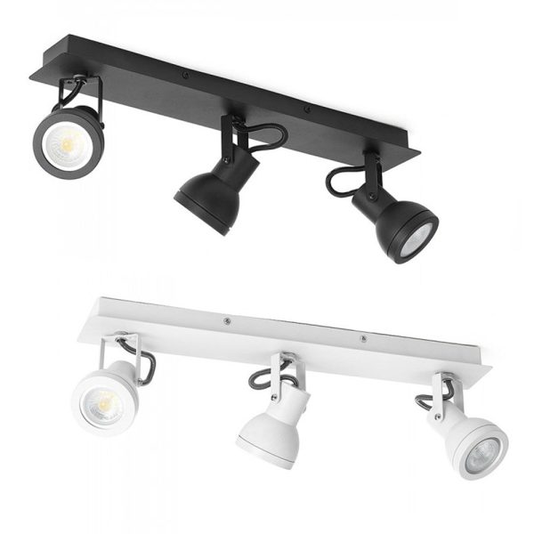 Reagan Bar Spotlight Triple in Black or White on Sale